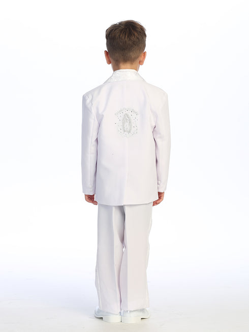 Little Boys White Maria Mi Bautizo Christening Baptism Suit 2-4T